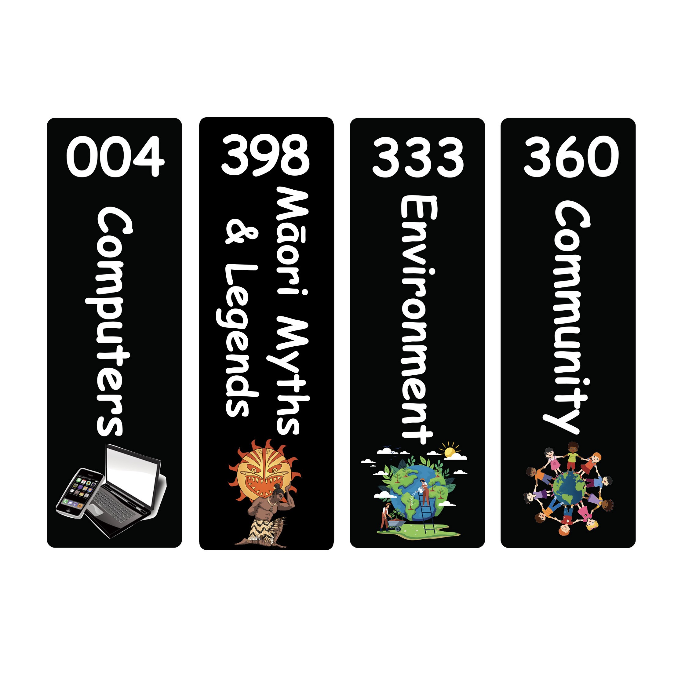 Junior Expanded Non Fiction Sticky Back Signs Set 1 Design 5