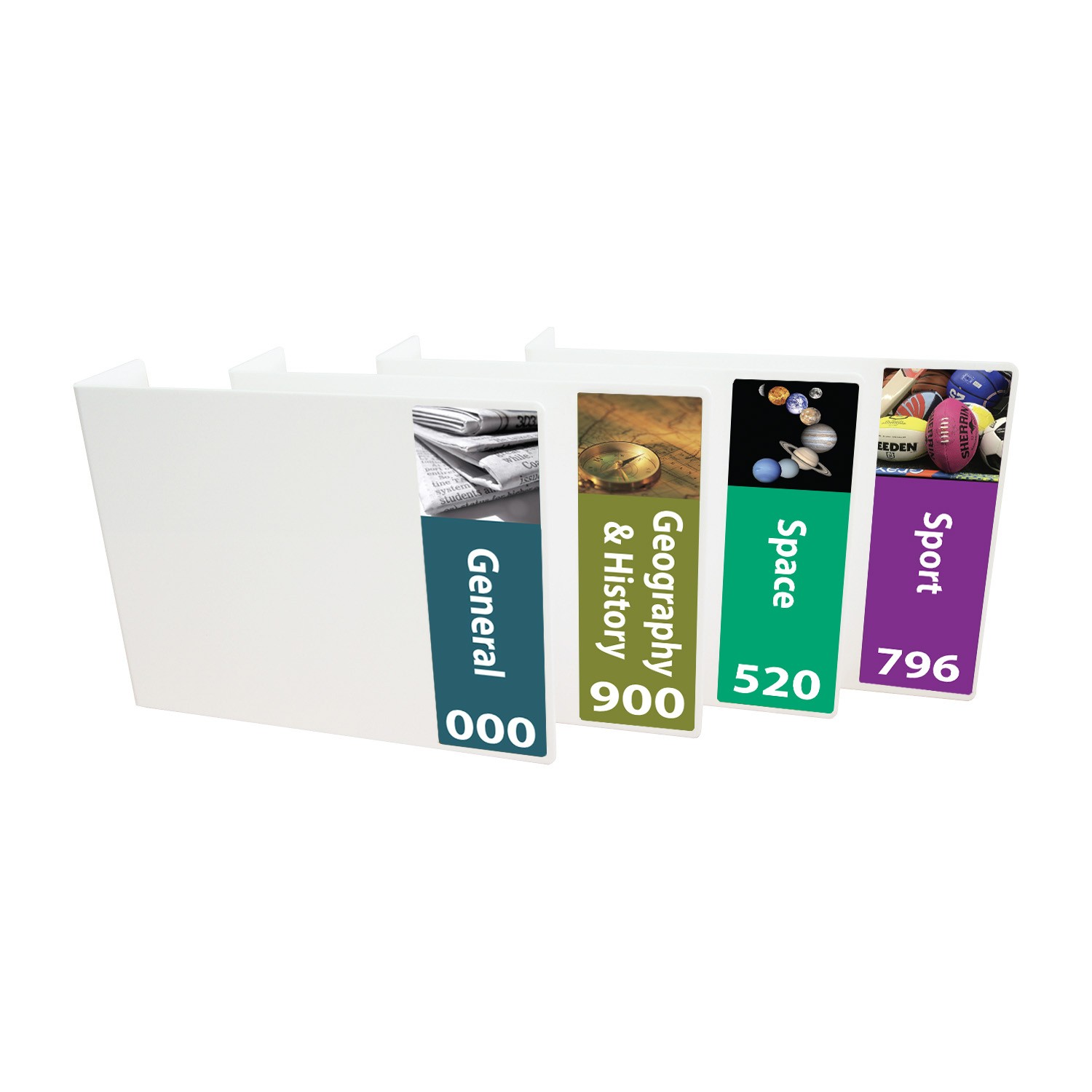 Senior Expanded Non Fiction Acrylic Collection Divider Starter Pack (single-sided)