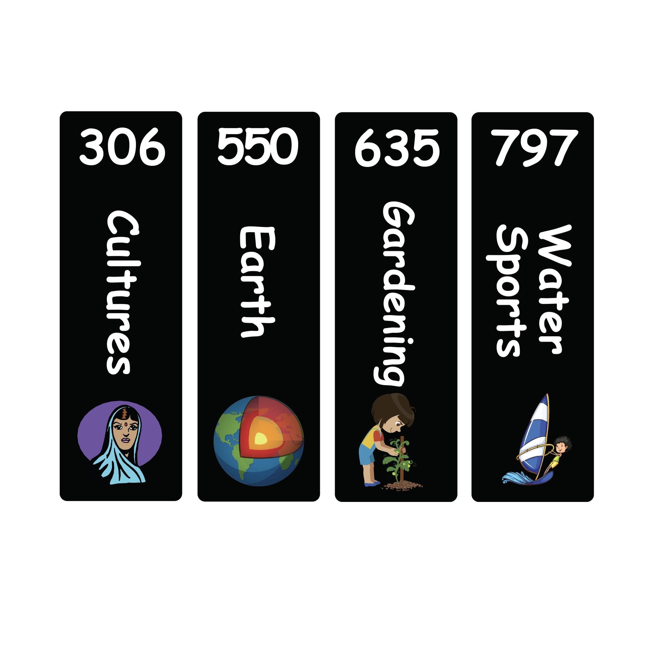 Junior Expanded Non Fiction Sticky Back Signs Set 3 Design 5