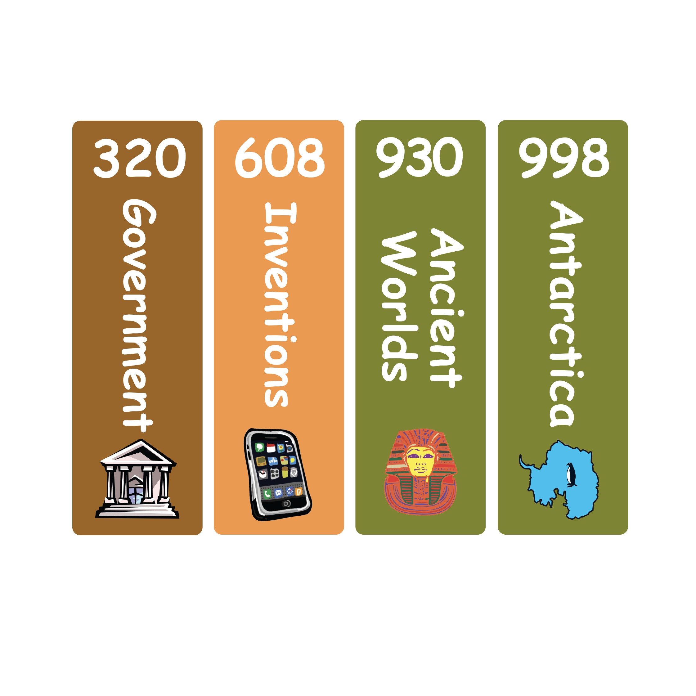 Junior Expanded Non Fiction Sticky Back Signs Set 2 Design 5