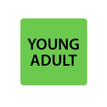 Fluoro Green Young Adult Spine Labels