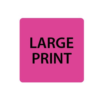 Fluoro Pink Large Print Spine Labels
