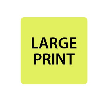 Fluoro Yellow Large Print Spine Labels
