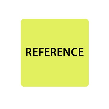 Fluoro Yellow Reference Spine Labels