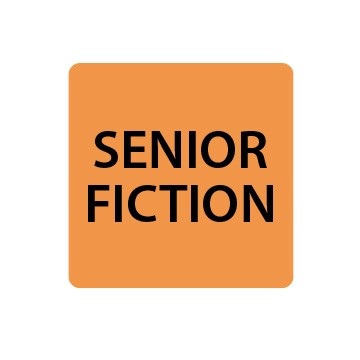 Fluoro Orange Senior Fiction Spine Labels