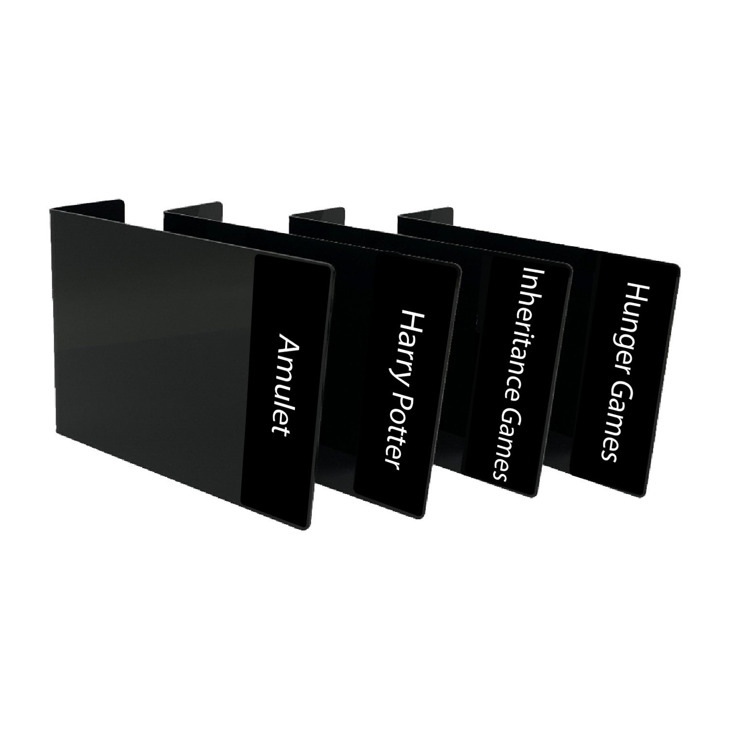 Senior Series Set 1 Text Only Acrylic Collection Divider Pack (Black)
