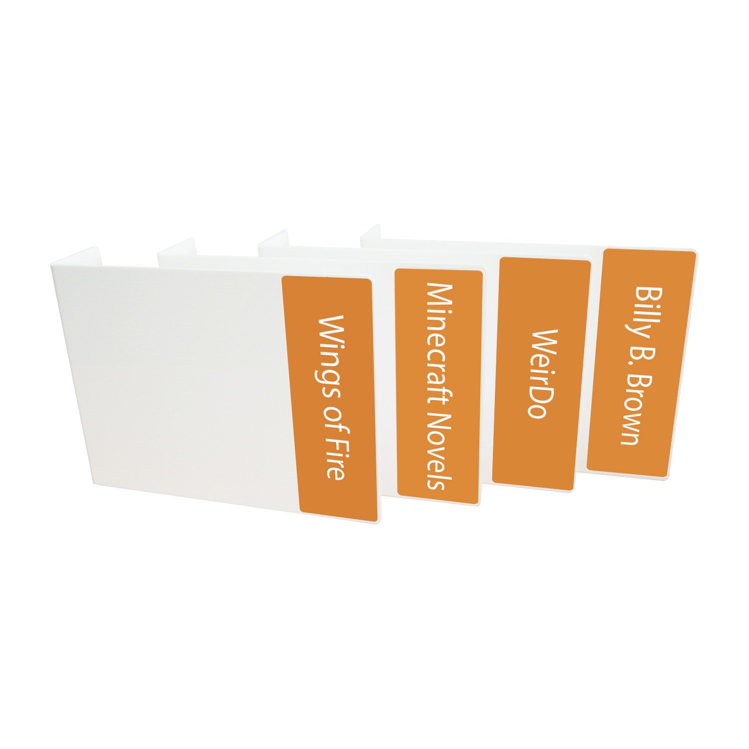 Junior Series Set 1 Text Only Acrylic Collection Divider Pack (double-sided)