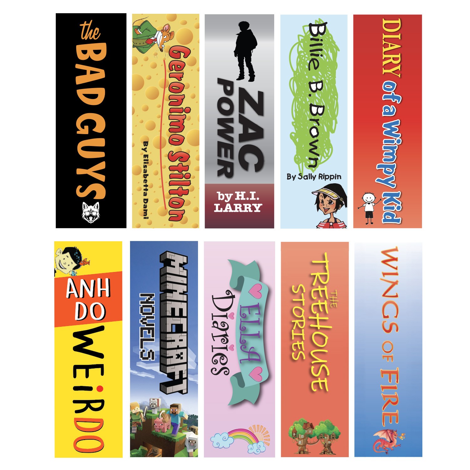Junior Series Set 1 Acrylic Collection Divider Pack (single-sided) (Black)