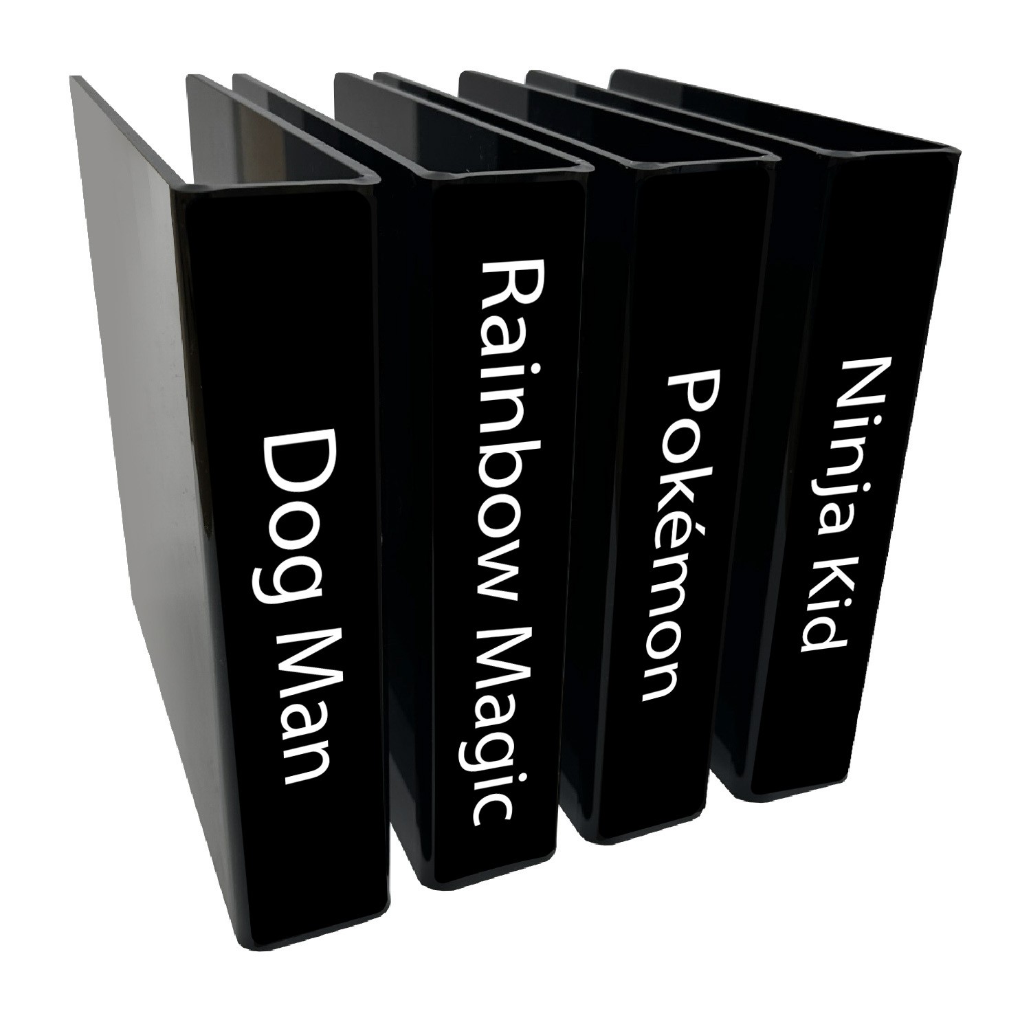 Junior Series Set 2 Text Only Slimline Divider Pack (Black)