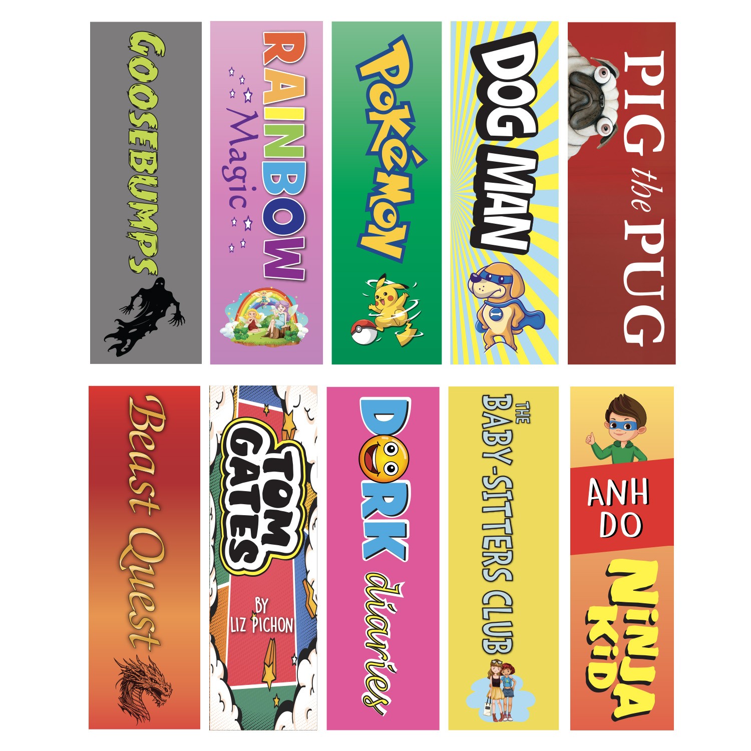 Junior Series Set 2 Sticky Back Signs