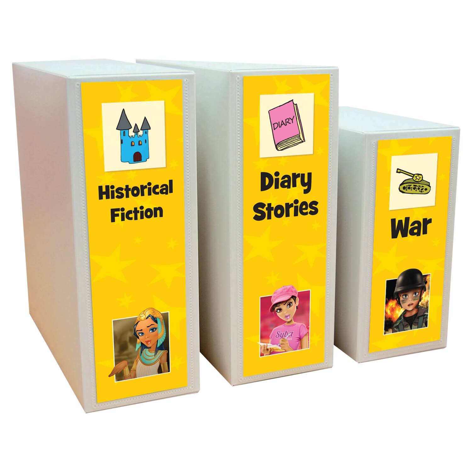 Junior Genre Shelf Divider Signs 200mm x 80mm