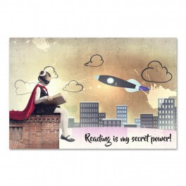 Reading is My Secret Power Wall Mural (Removable)