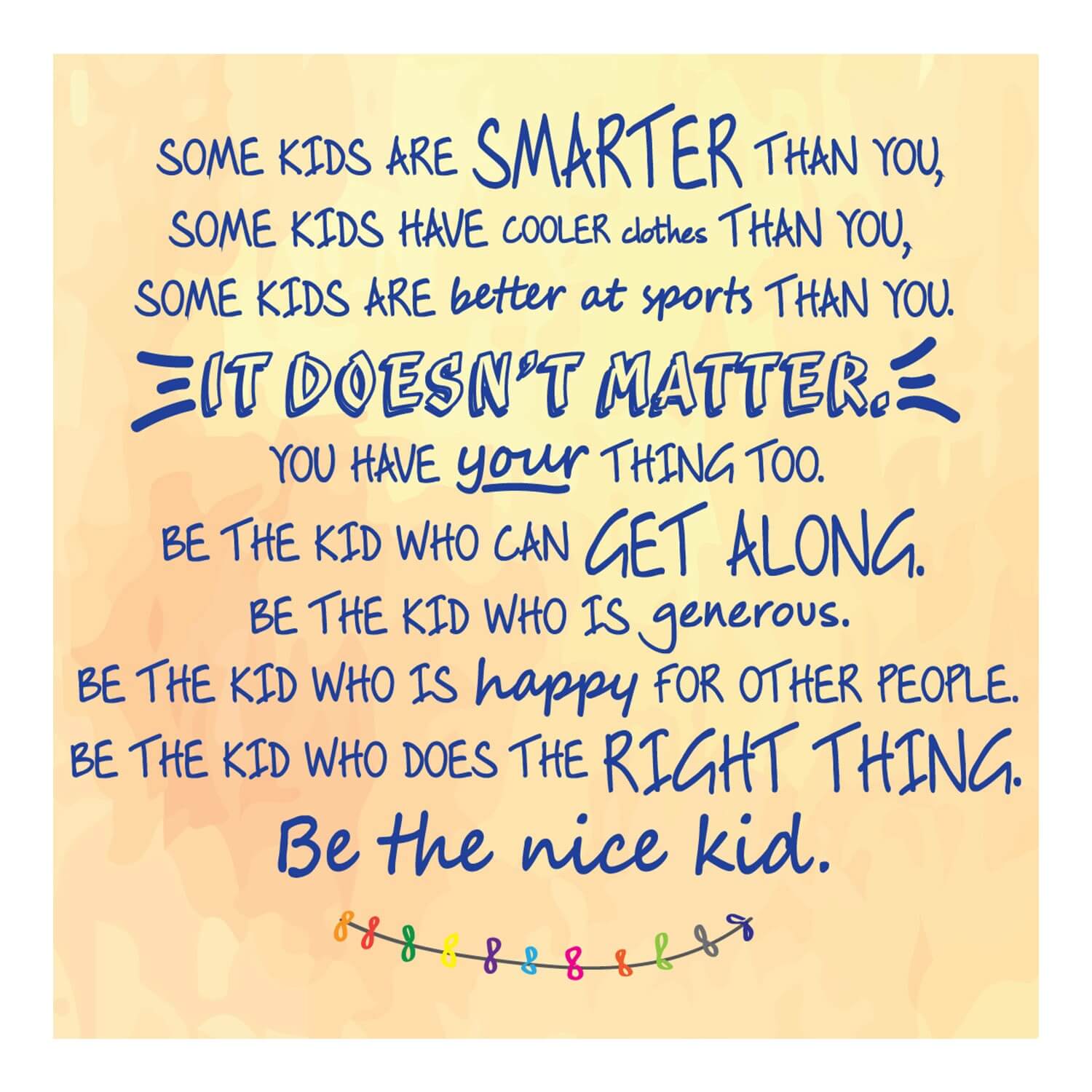 Be The Nice Kid Wall Graphic Sticker