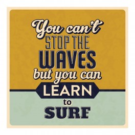 Learn To Surf Wall Graphic Sticker
