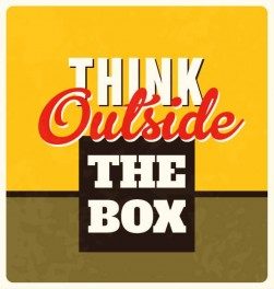 Think Outside The Box Wall Graphic Sticker