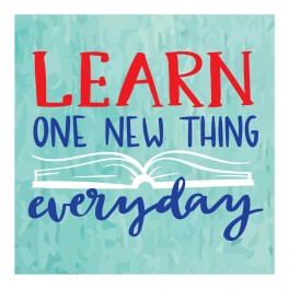 Learn One New Thing Wall Graphic Sticker