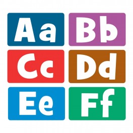 Printed Book Bin Alphabet Stickers