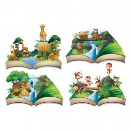Jungle Book Vinyl Stickers Pack of 4
