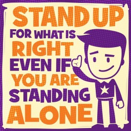 Stand Up Wall Graphic Sticker