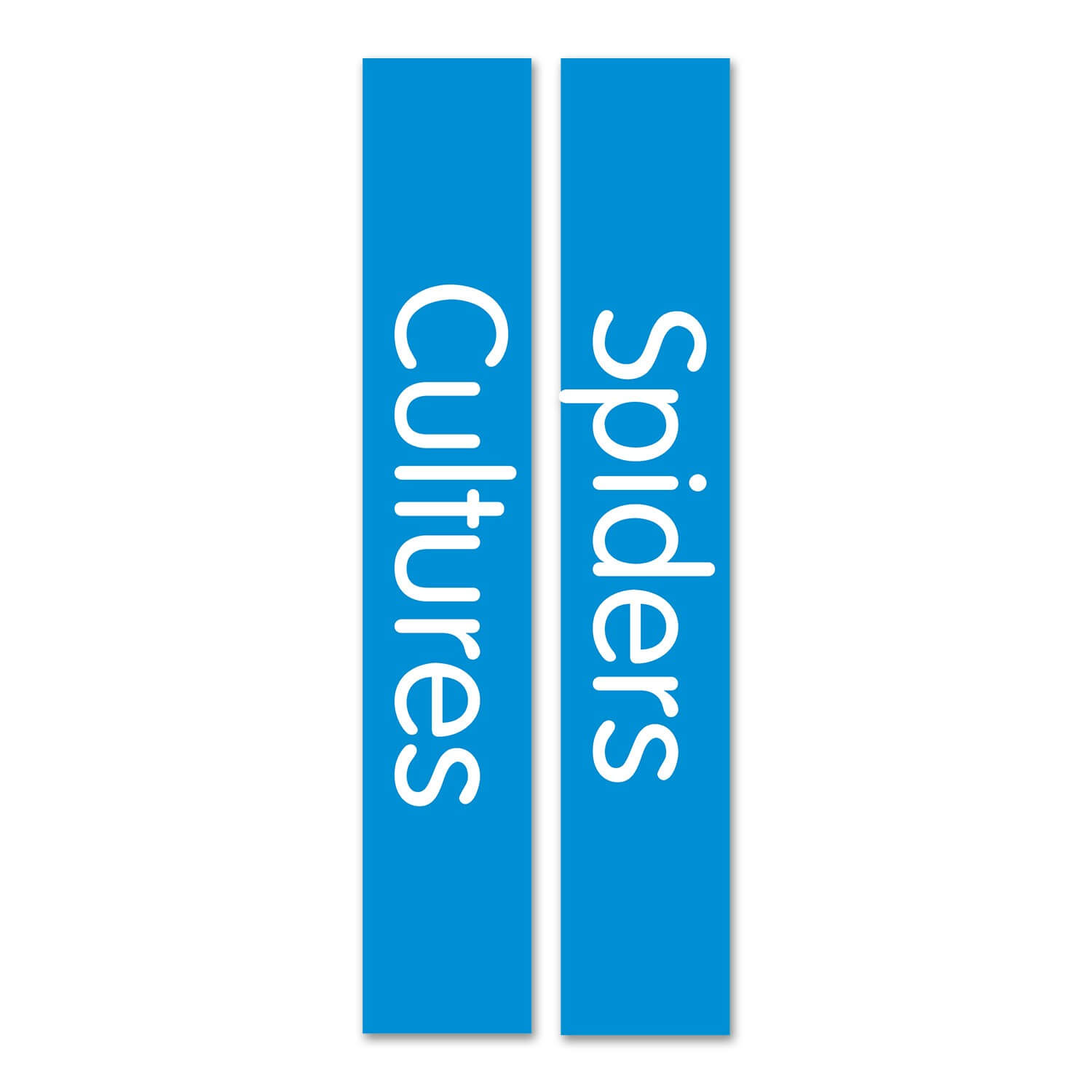 Slim Expanded Non Fiction Sticky Back Signs Set 3 Design 1