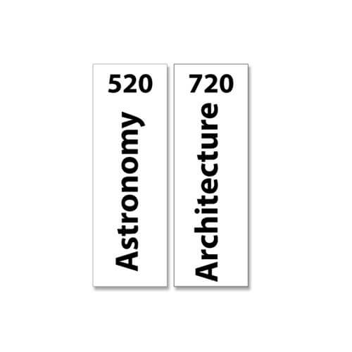 Senior Expanded Non Fiction Sticky Back Signs Set 2 Design 2