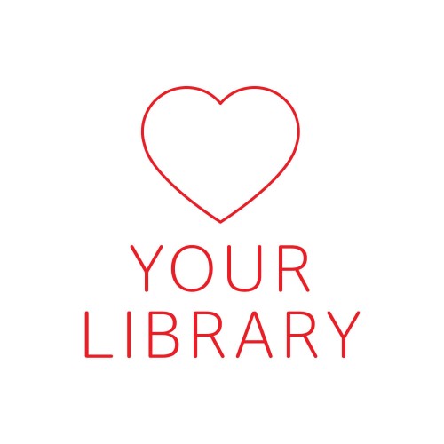 Love Your Library Vinyl Lettering  (Reverse)