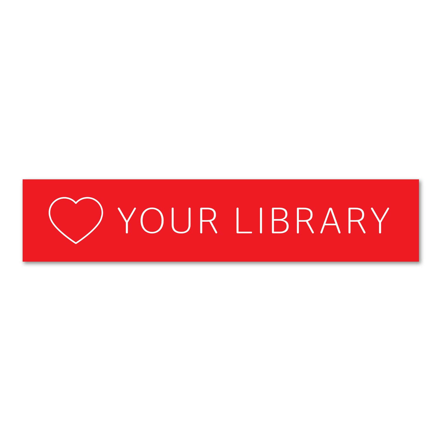Love Your Library Indoor Banner 295mm x 1200mm