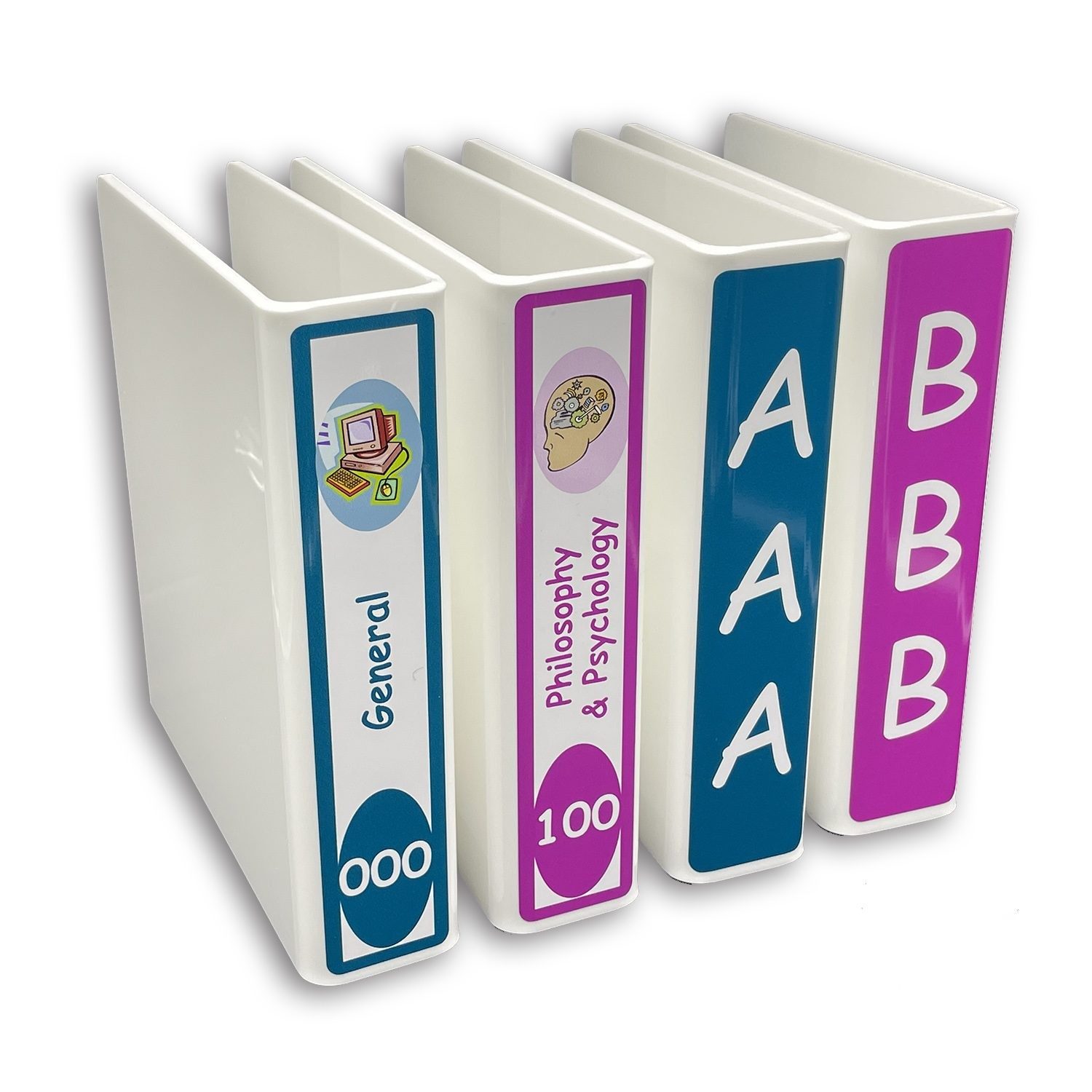 Fiction and Non Fiction Slimline Divider Starter Pack 250mm