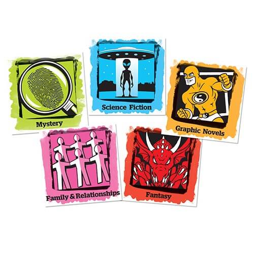 Senior Genre Wall Graphic Stickers 600mm (5 pack)