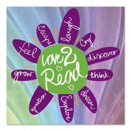 Love to Read Adhesive Wall Graphic Sticker