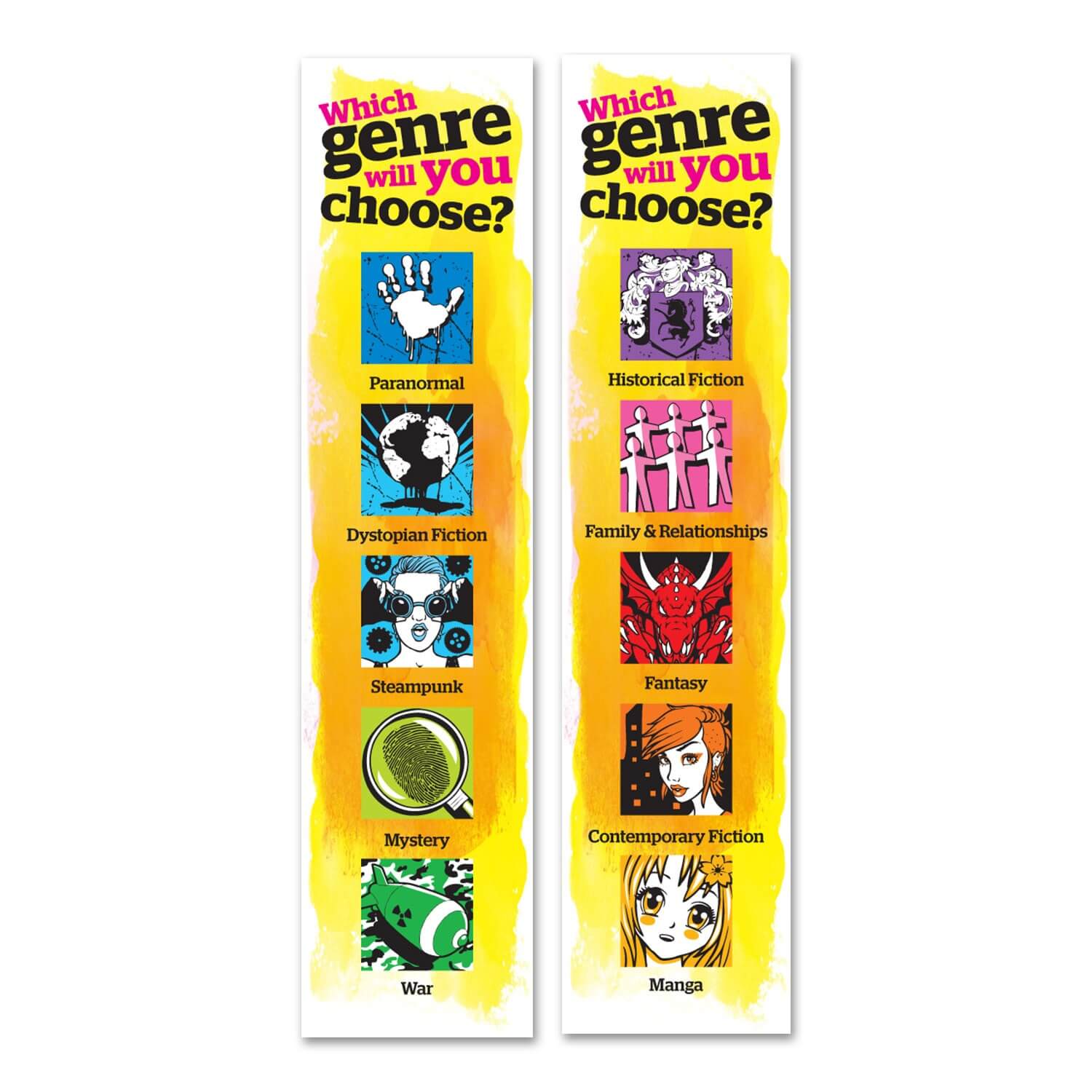 Senior Genre Bookmarks 500