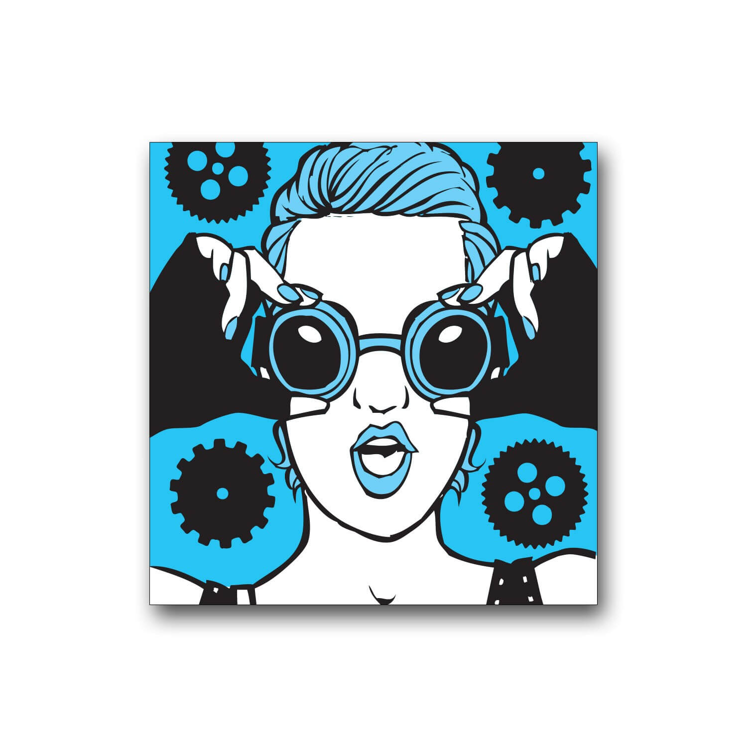 100 Senior Steampunk Spine Labels