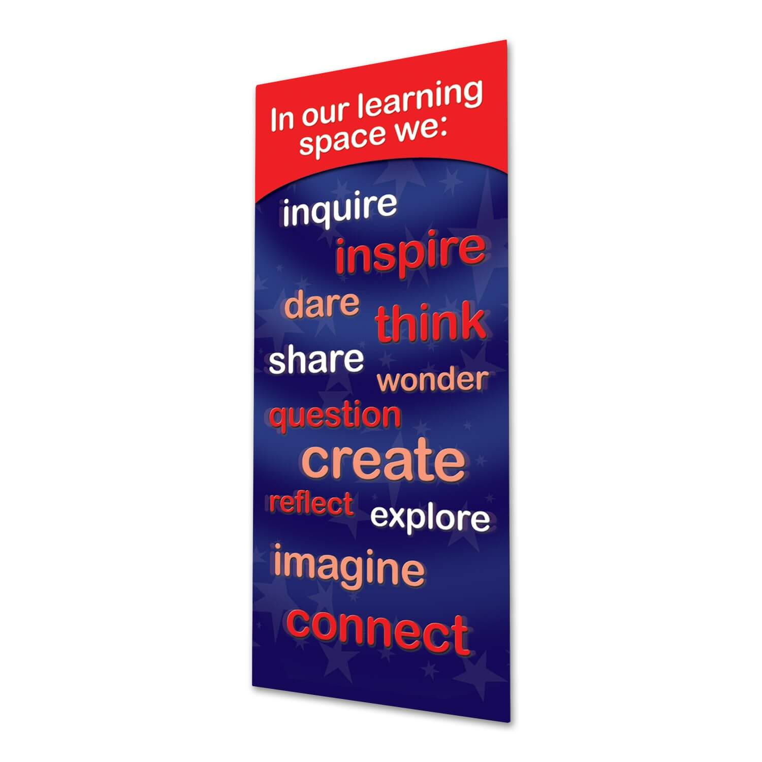 Our Learning Space Door Graphic (Red)